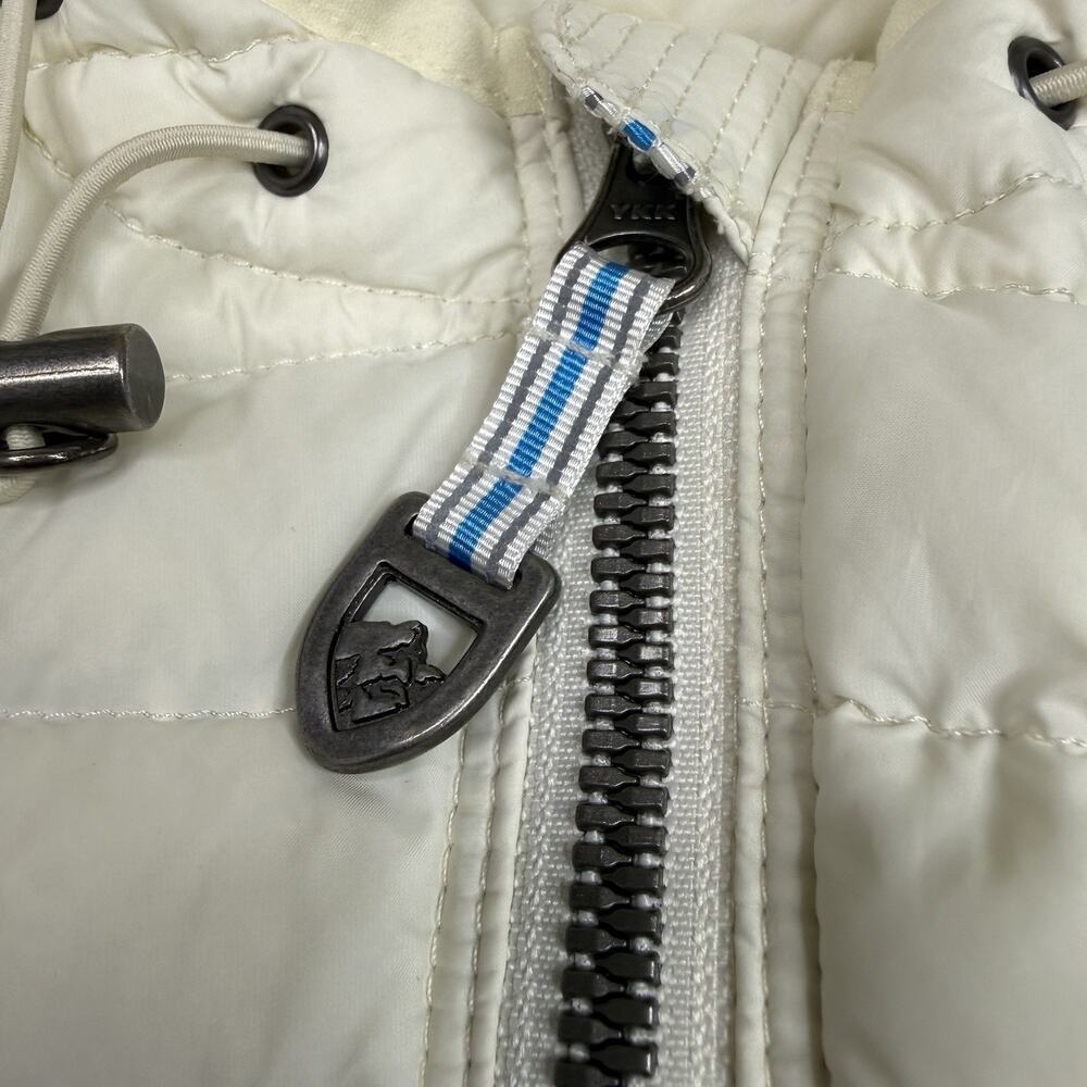 Kuhl Projekt Vest Womens Size Small White Goose Down Puffer Hooded Zip Pockets - Picture 4 of 16